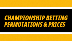 Image for Championship promotion permutations
